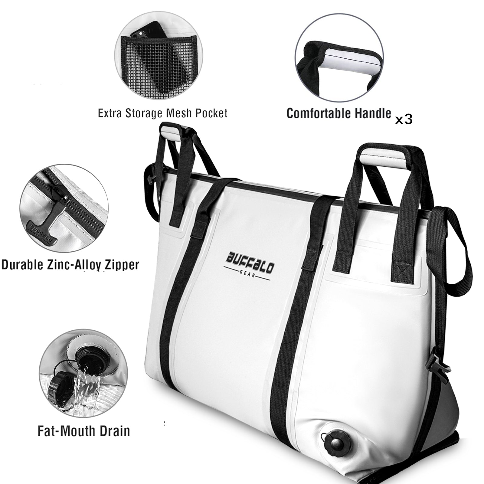 58QT Fish Cooler Bag With Flat Bottom