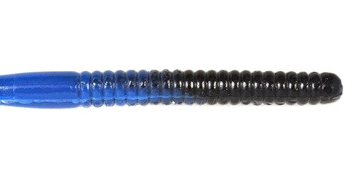 Ribbon Tail Worm 6" - 10 PACK - Black / Blue Swirl