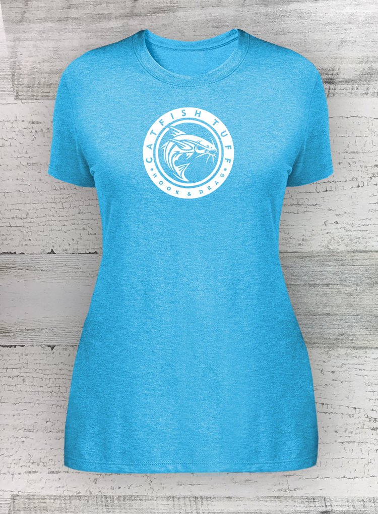 WOMEN’S PERFECT TRI ® TEE - CIRCLE SERIES - Walleye Tuff, view 20