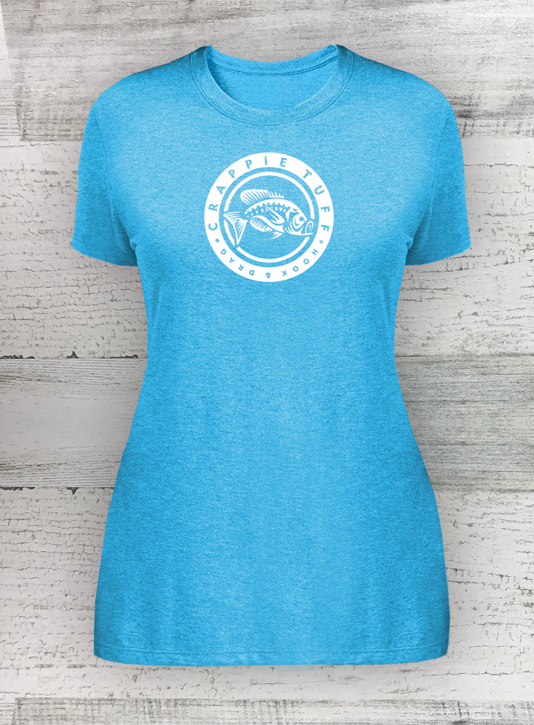 WOMEN’S PERFECT TRI ® TEE - CIRCLE SERIES - Walleye Tuff, view 3