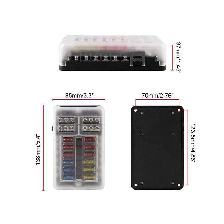12 Way Fuse Block Panel